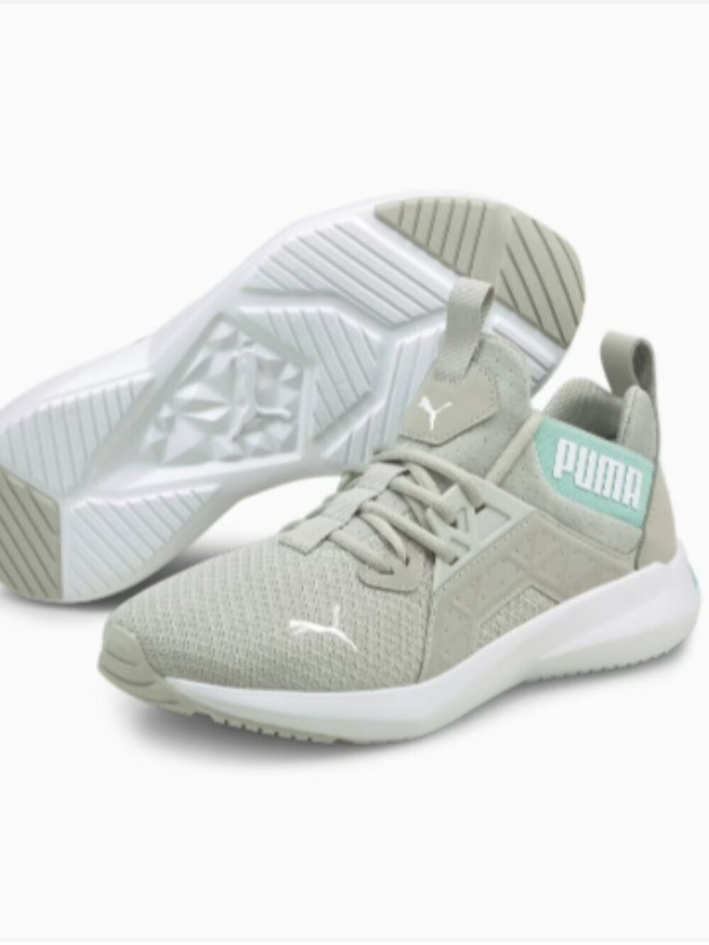 Puma Enzo Sneakers Running Shoes 6 SoftRide Extreme Comfort NXT Gray Mint